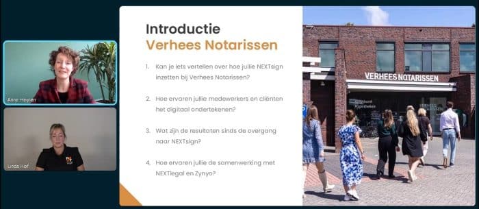Anne Heijnen van Verhees Notarissen deelt haar ervaringen rond digitaal ondertekenen.